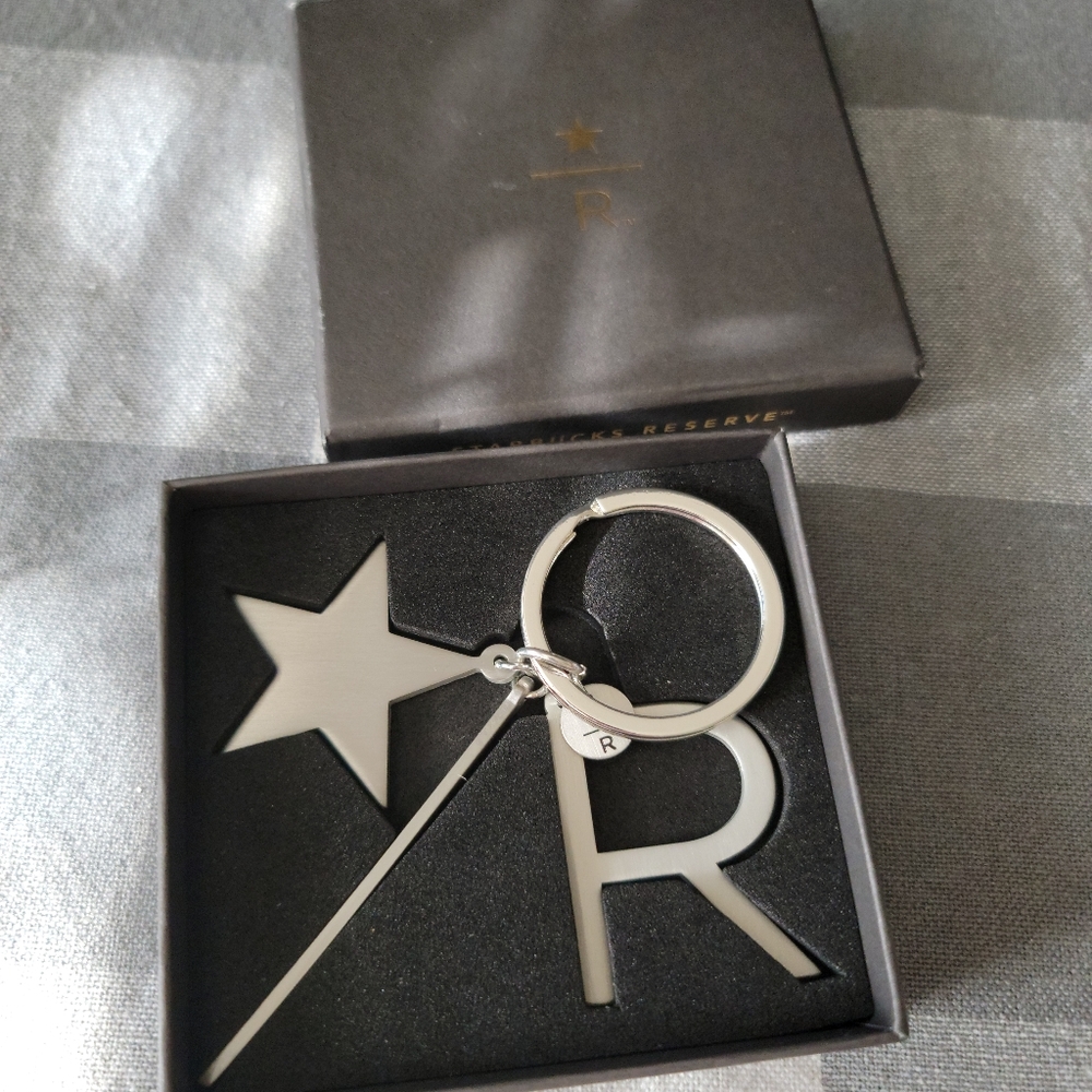 Starbucks Reserve Europe Star keychain in box